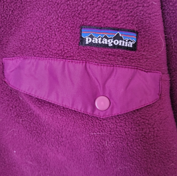 Patagonia Vintage raspberry snap fleece - Picture 3 of 6